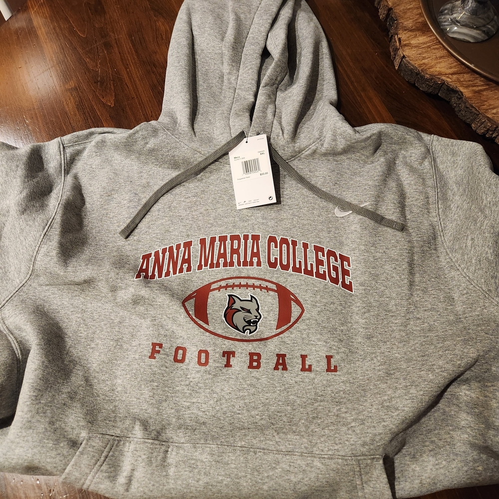 Nike Gray XXL MENS Anna Maria College Football Sweatshirt